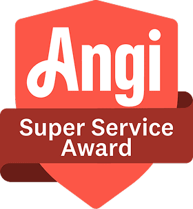 Angi Super Service Award logo.